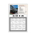 30 Mil Rectangle w/ Rounded Corners Large Calendar Magnet w/ Scroll Outline